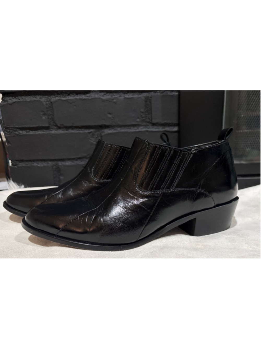Stacy Adams Mens Black Ankle Boots size 9W